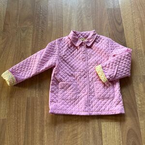 TALBOTS KIDS quilted polka dot lined jacket